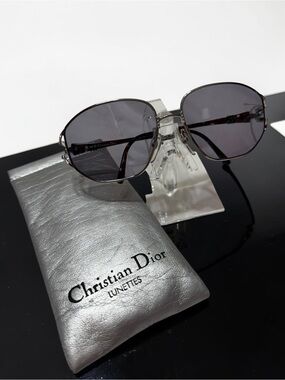 Vintage Deadstock Christian Dior Sunglasses Austria 2492 78 Gray Lens w/ Case